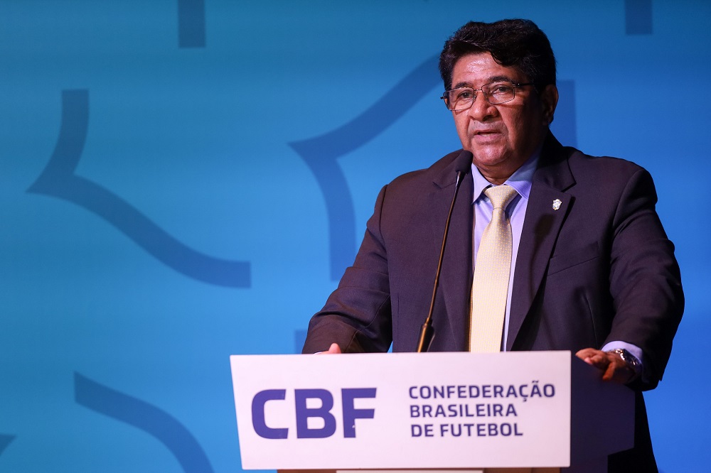 Ednaldo Rodrigues foi reeleito para a presidência da CBF em março