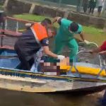 Área de mata na comunidade Mirauá, em Manaquiri, onde homem foi atingido por raio durante temporal