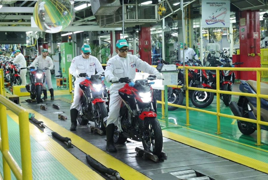 Produção de motocicletas no PIM supera 1 milhão de unidades no semestre