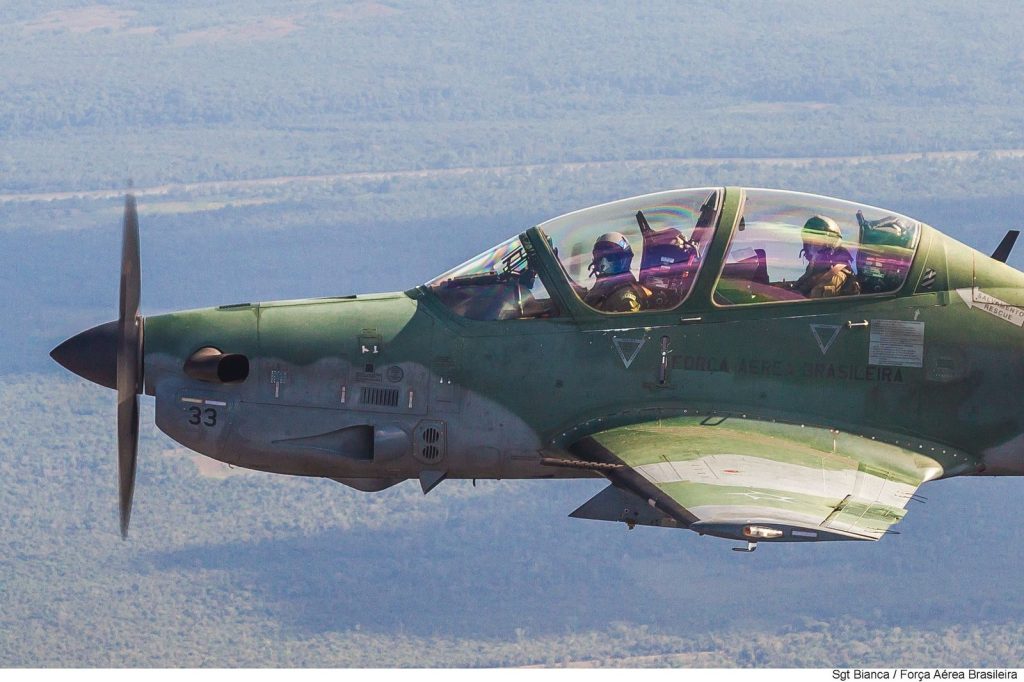 Avião da FAB durante Operação Agatha na Amazônia