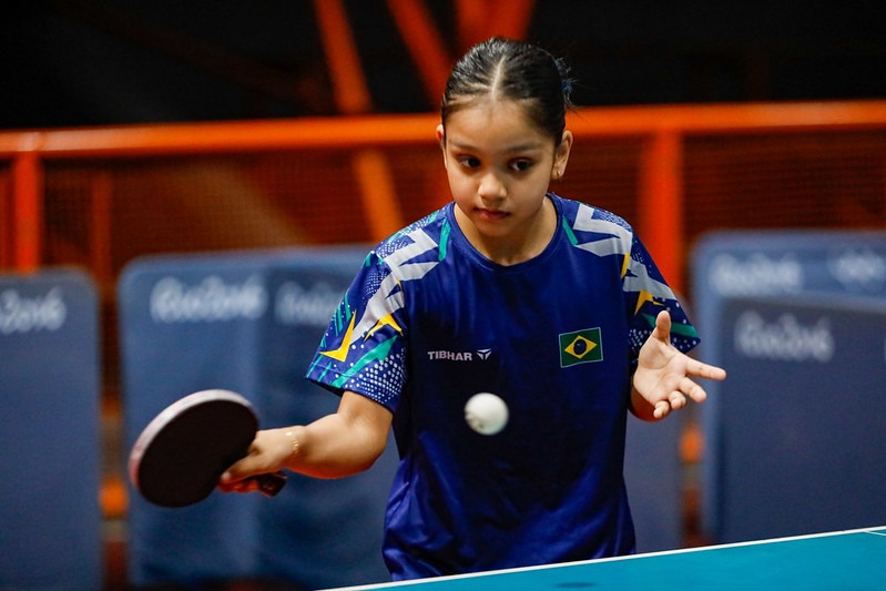 Raina de Brito Rodrigues, atleta do tênis de mesa do Amazonas