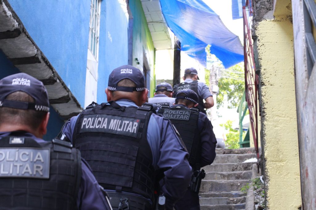 Viatura da Polícia Militar do Amazonas durante patrulhamento na zona norte de Manaus