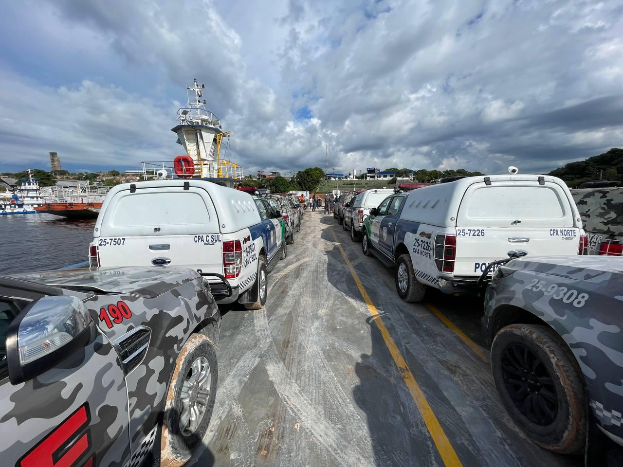 Agentes das Forças de Segurança do Amazonas embarcam para reforçar segurança no Festival de Parintins 2025