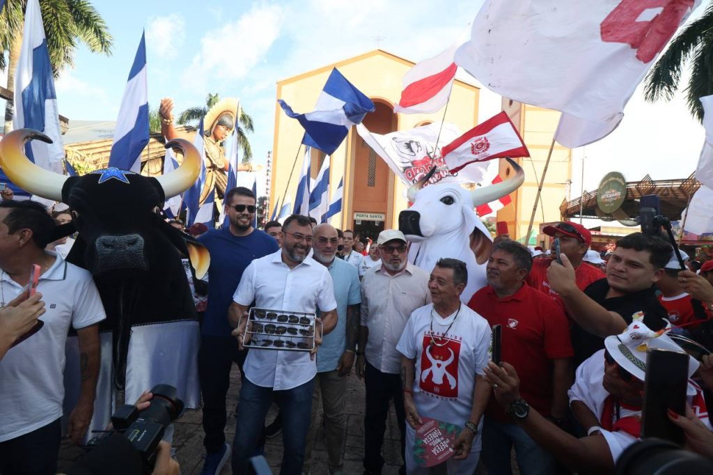 Governador do Amazonas Wilson Lima no turistódromo em Parintins (Foto: Divulgação)
