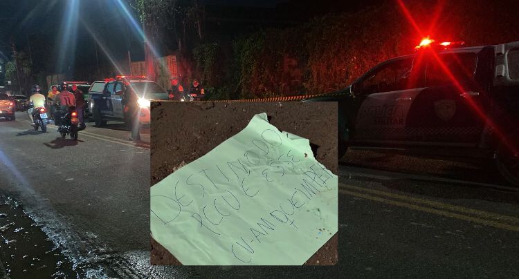Local onde corpo esquartejado foi encontrado com bilhete em Manaus