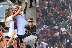 MC Poze do Rodo é solto do presídio de Bangu, cercado por fãs e sob forte policiamento