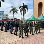 Equipe policial durante lançamento da Operação Impacto em Parintins, Amazonas