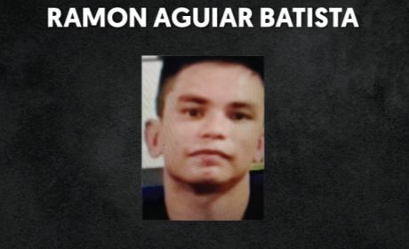 Foto de Ramon Aguiar Batista, procurado por espancar a ex-companheira em Manaus