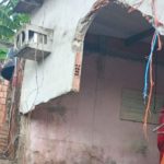 Casas desabam no bairro Novo Aleixo, zona norte de Manaus, após forte chuva