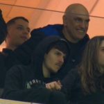 Alexandre de Moraes no estádio durante o jogo entre Corinthians e Palmeiras