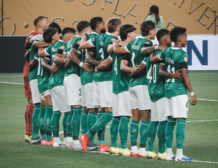 Palmeiras em ação contra o Chelsea no Lincoln Financial Field, em Orlando