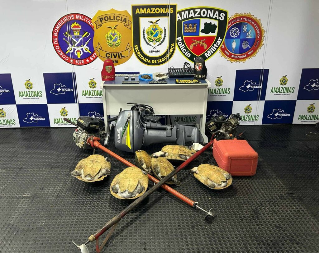 Drogas apreendidas em barcos que navegam na Amazônia 