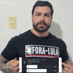 Vereador Capitão Carpê com camisa #ForaLula ao lado de enquete no Instagram