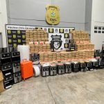 Droga apreendida pela PC-AM escondida em air fryers no bairro Alvorada, em Manaus