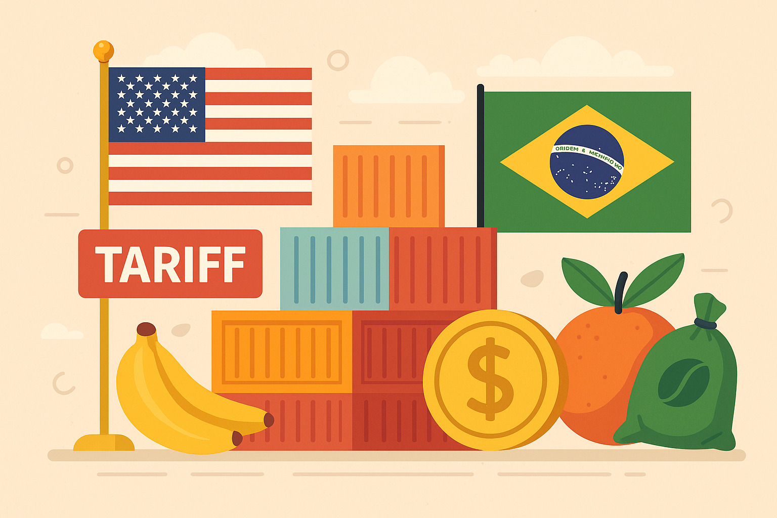 Tarifas dos EUA afetam exportações de 26 estados