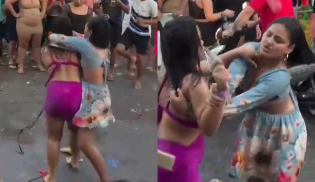 Vídeo mostra briga entre mulheres em adega na Zona Leste de Manaus