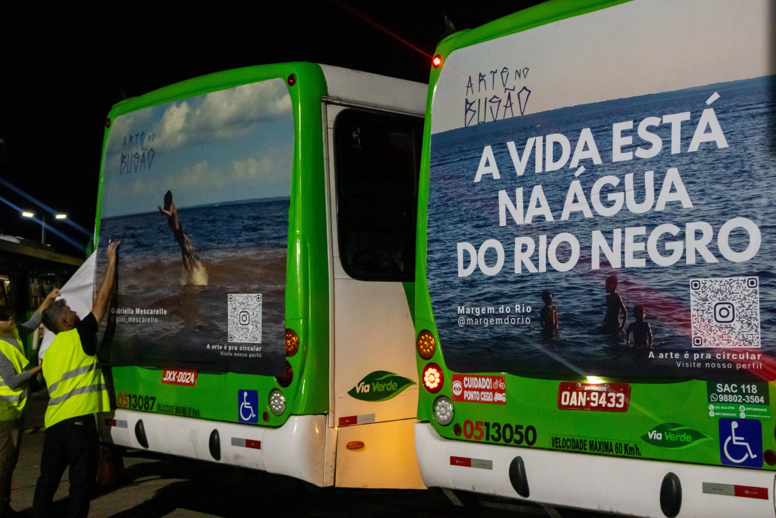 Arte no Busão leva obras de artistas amazônidas aos coletivos de Manaus