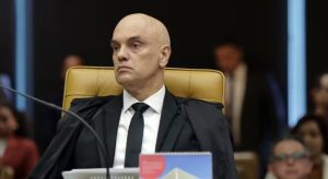 Moraes durante reabertura do STF — Foto: Rosinei Coutinho/STF