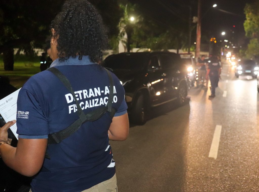 Motocicleta apreendida pelo Detran-AM durante operação em Manaus