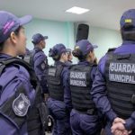 Guardas municipais durante formatura do programa Guardiã Maria da Penha em Manaus