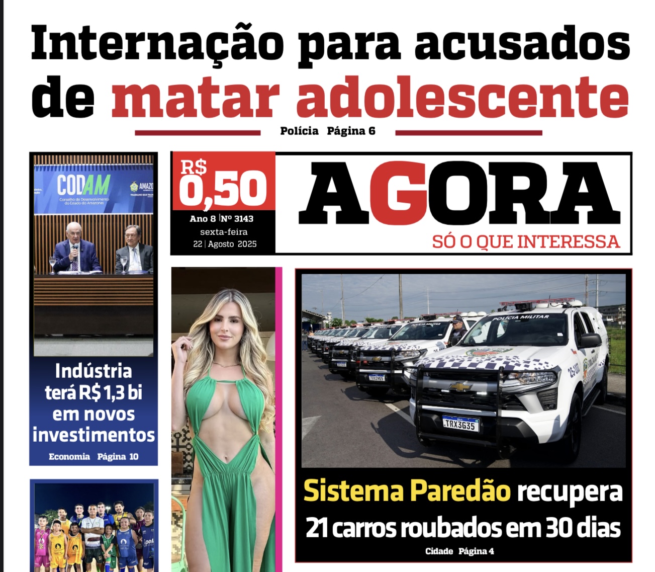 Jornal AGORA – sexta-feira, 22 de agosto de 2025