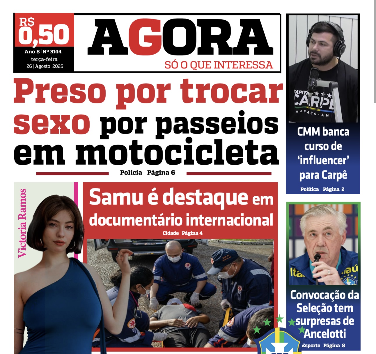Jornal AGORA – terça-feira, 26 de agosto de 2025