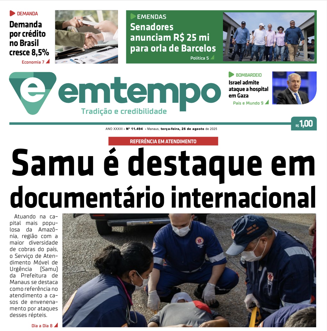 Jornal Em Tempo – terça-feira, 26 de agosto de 2025