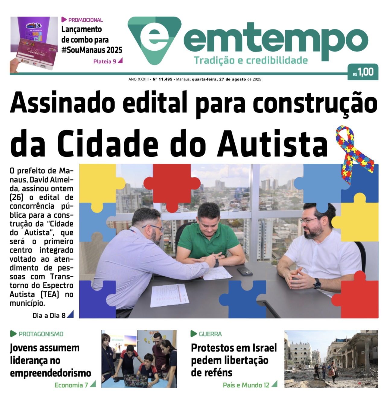Jornal Em Tempo – quarta-feira, 27 de agosto de 2025