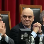 Ministro Alexandre de Moraes durante discurso no Tribunal de Contas do Estado de São Paulo