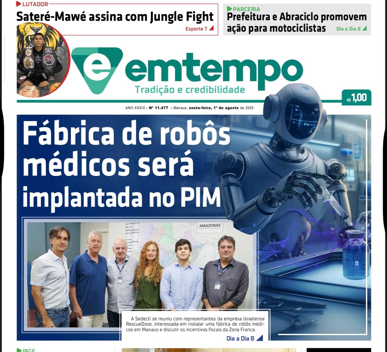 Jornal Em Tempo – sexta-feira, 1º de agosto de 2025