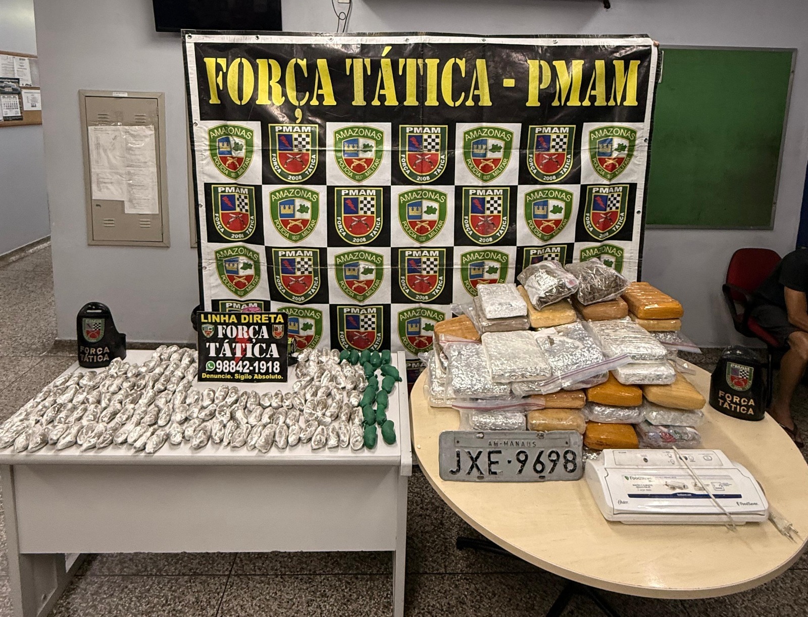 Mais de 80 kg de entorpecentes são apreendidos no Tarumã