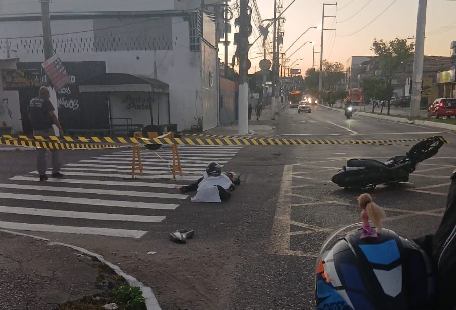 Motociclista morre em acidente na Av. Silves, em Manaus