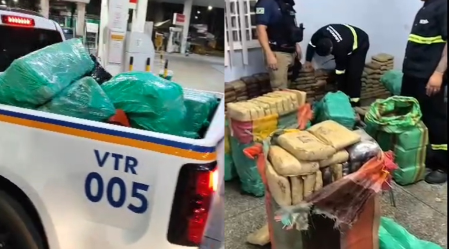 Homem é preso com 580 tabletes de maconha após tentar fugir de blitz em Manaus