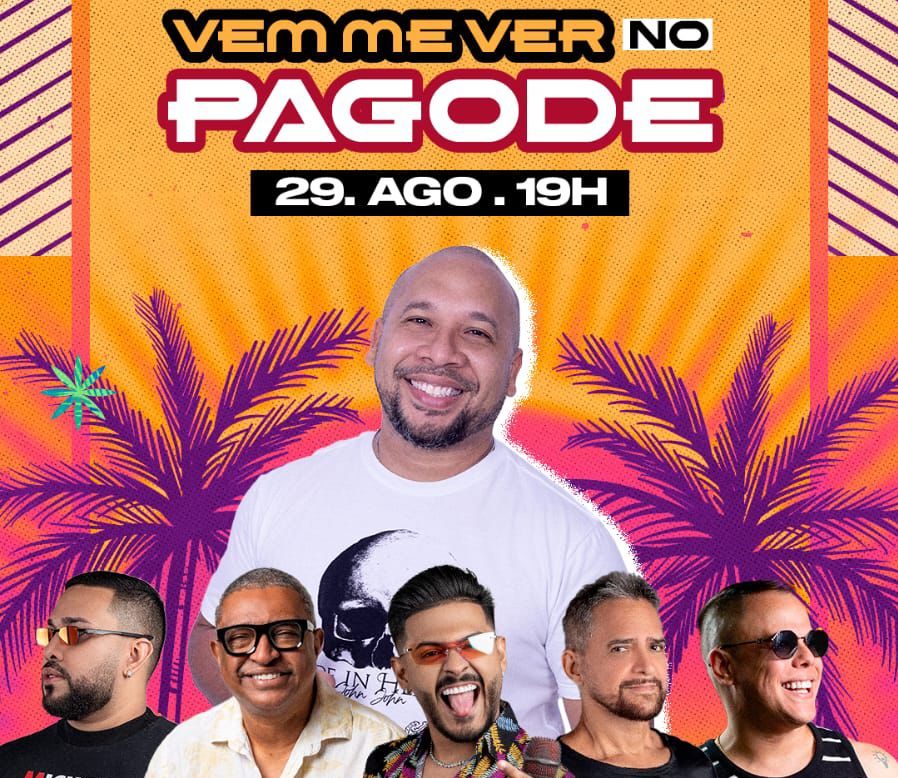 ‘Vem Me Ver no Pagode’ agita a noite manauara no fim de agosto; veja atrações