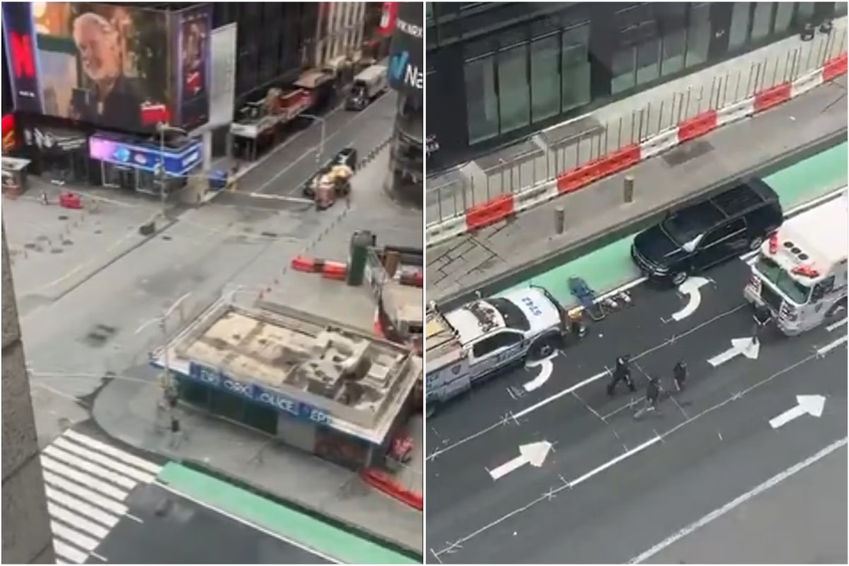 Vídeo: Times Square é evacuada após suspeita de bomba em Nova York
