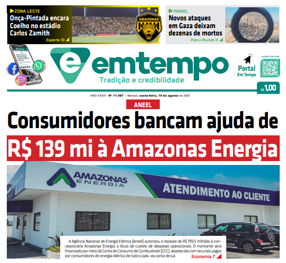 Jornal Em Tempo – sexta-feira, 15 de agosto de 2025