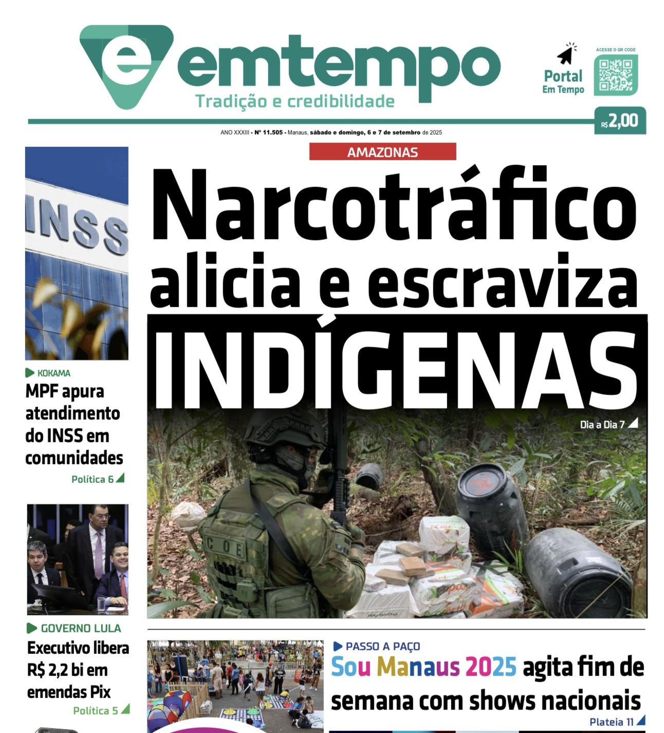 Jornal Em Tempo – sábado e domingo, 6 e 7 de setembro de 2025