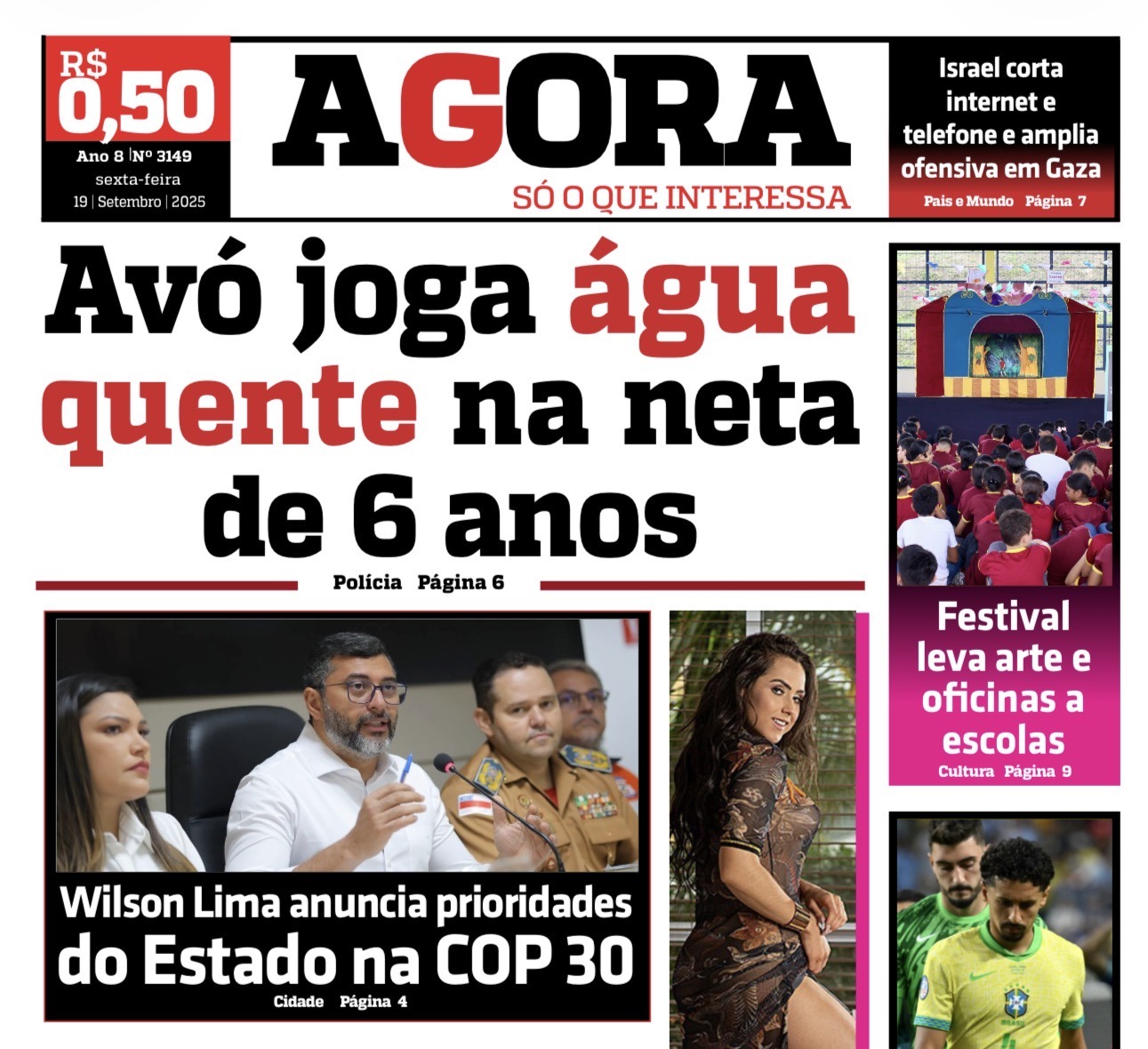 Jornal AGORA – sexta-feira, 19 de setembro de 2025