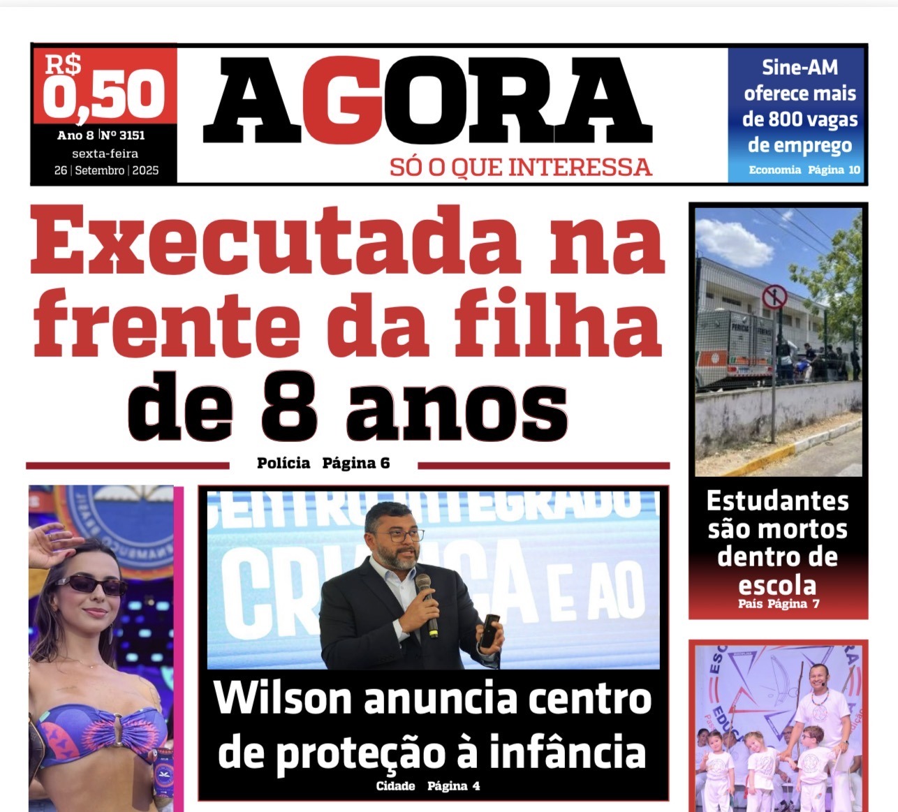 Jornal AGORA – sexta-feira, 26 de setembro de 2025