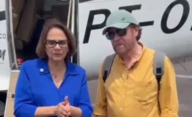 Damares Alves e Plínio Valério