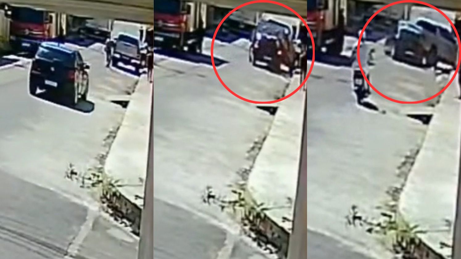 Imagens fortes: vídeo mostra idosa sendo prensada por carros em Manaus