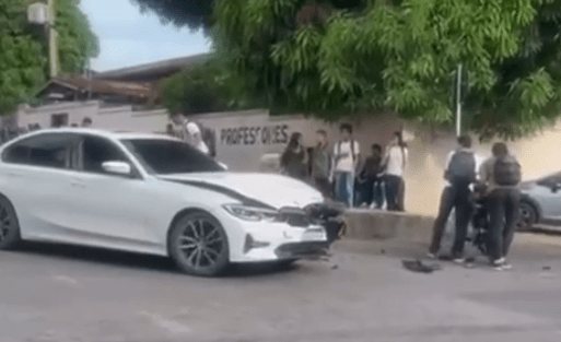 Acidente envolvendo BMW de influencer deixa duas pessoas feridas em Manaus