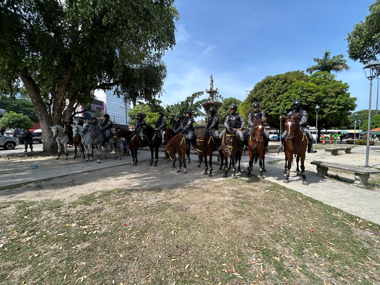 Operação da Cavalaria completa seis meses de atuação no Centro de Manaus