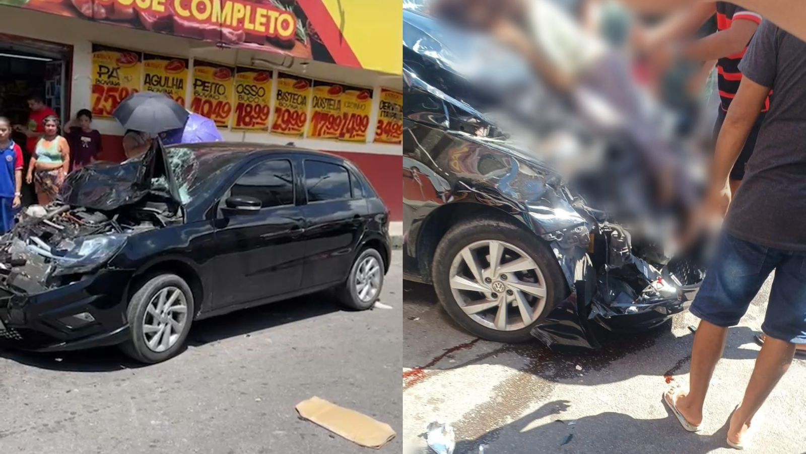 Idosa morre após ser atropelada e imprensada entre dois carros em Manaus