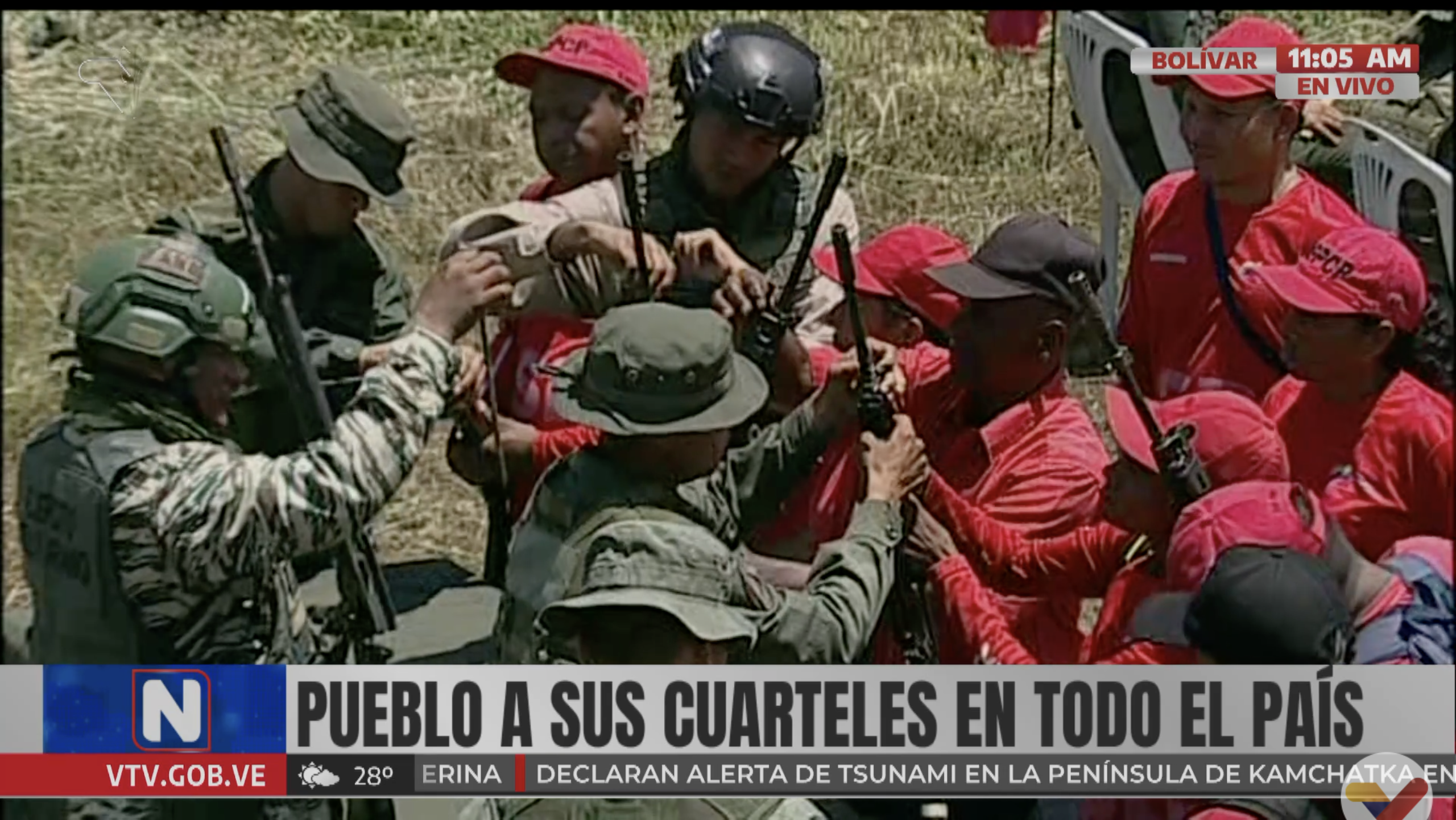 Venezuela treina civis em quartéis para possível “guerra” com os EUA