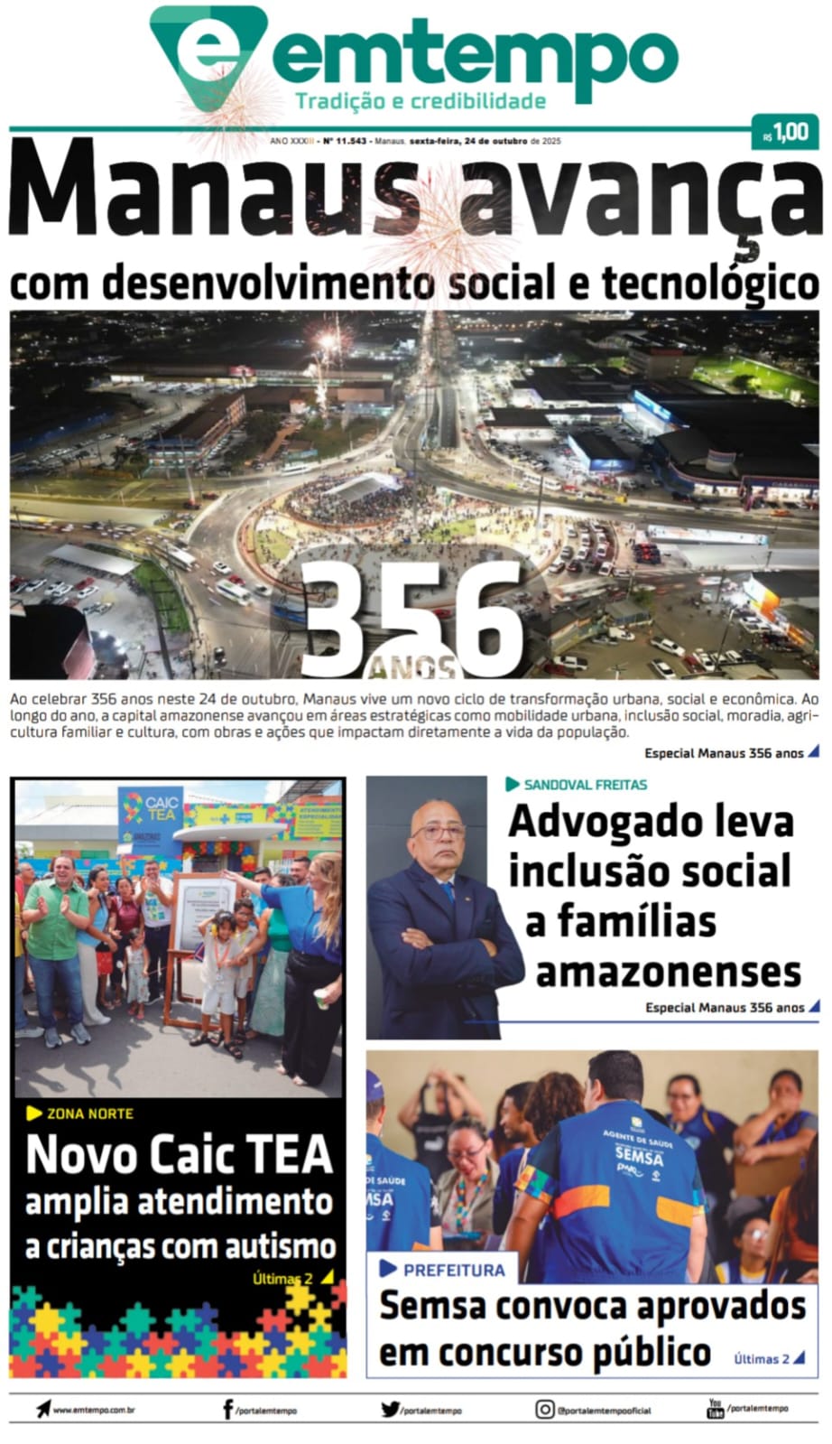 Jornal Em Tempo – sexta-feira, 24 de outubro de 2025