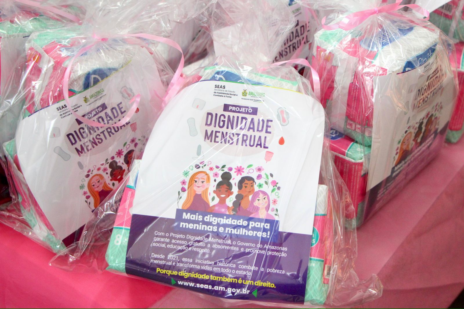 Manaus distribui absorventes a meninas e mulheres em vulnerabilidade
