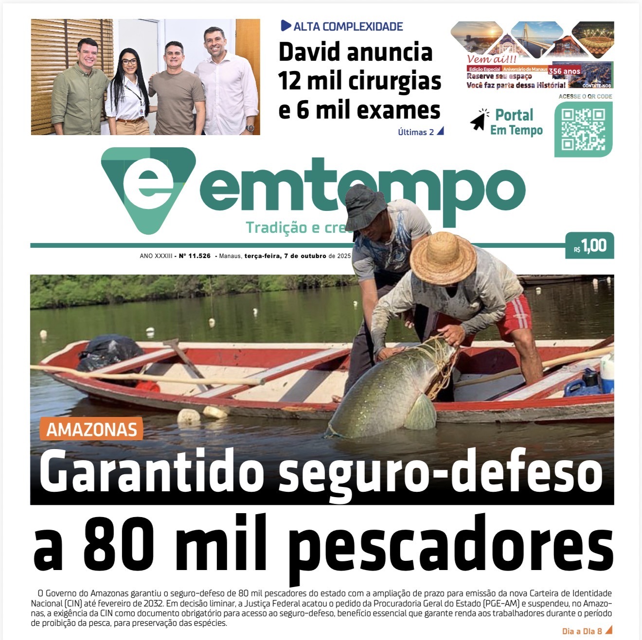 Jornal Em Tempo – terça-feira, 7 de outubro de 2025