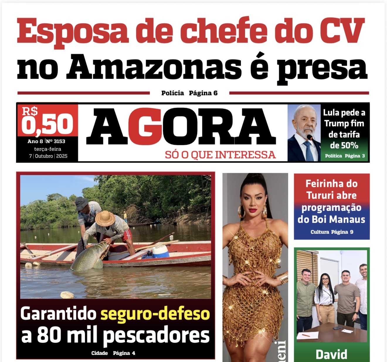 Jornal AGORA – terça-feira, 7 de outubro de 2025
