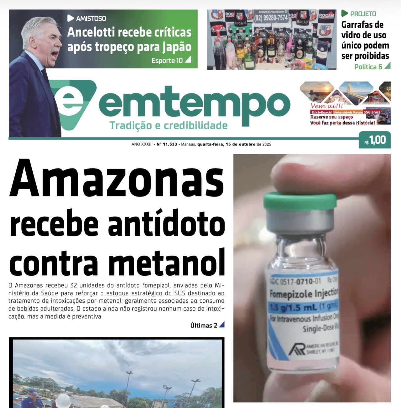 Jornal Em Tempo – quarta-feira, 15 de outubro de 2025